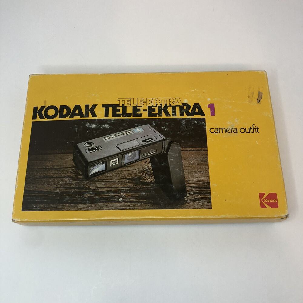 VTG Kodak Tele-Ektra 1 Camera in Original‎ Box With Manual. Untested